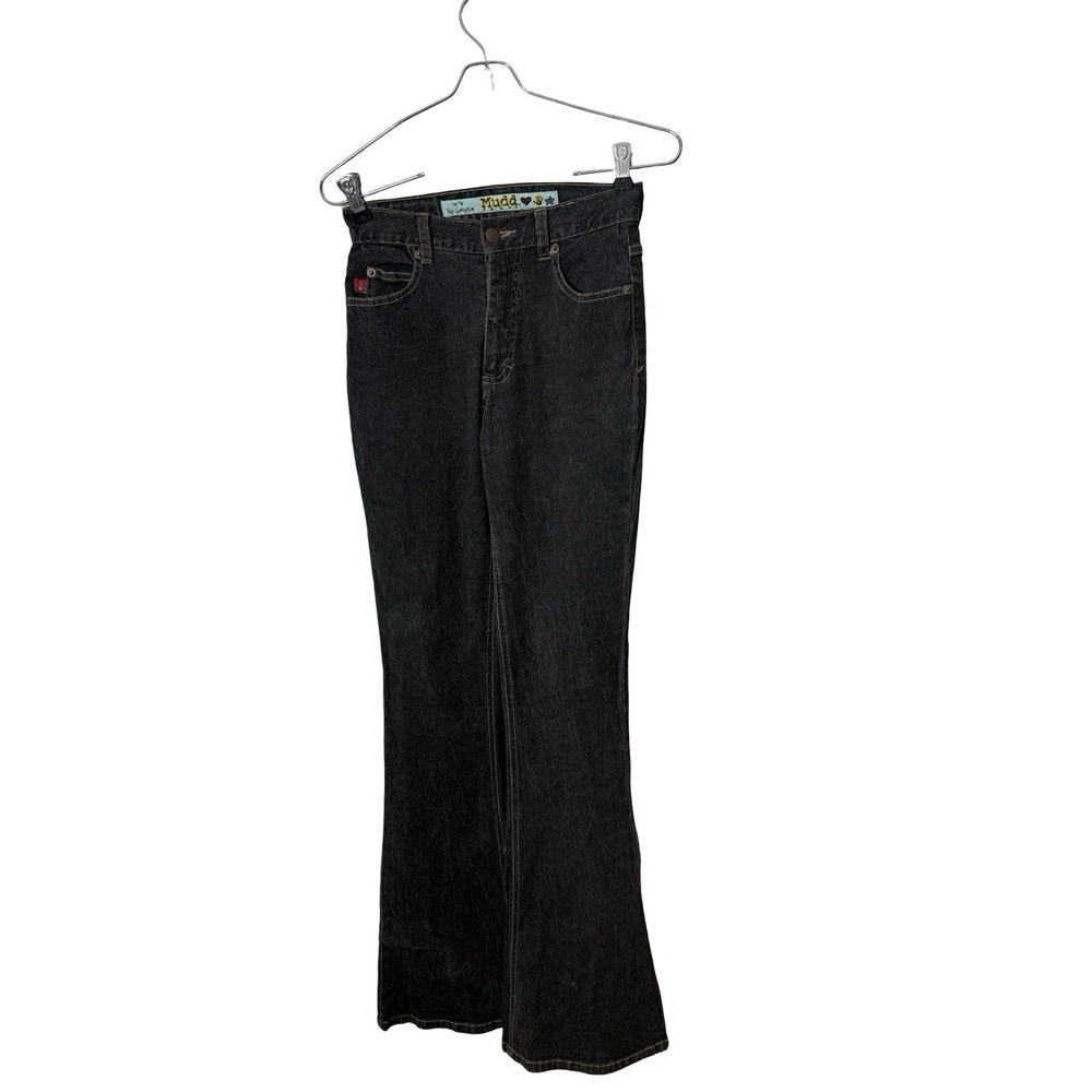 Vintage Mudd bell bottom / flared jeans sz 1 light black wash y2k juniors‎